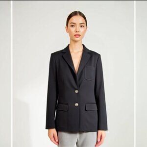 Tommy Hilfiger Women’s Black Tailored Career Blazer Single Breasted Size 16 NWOT